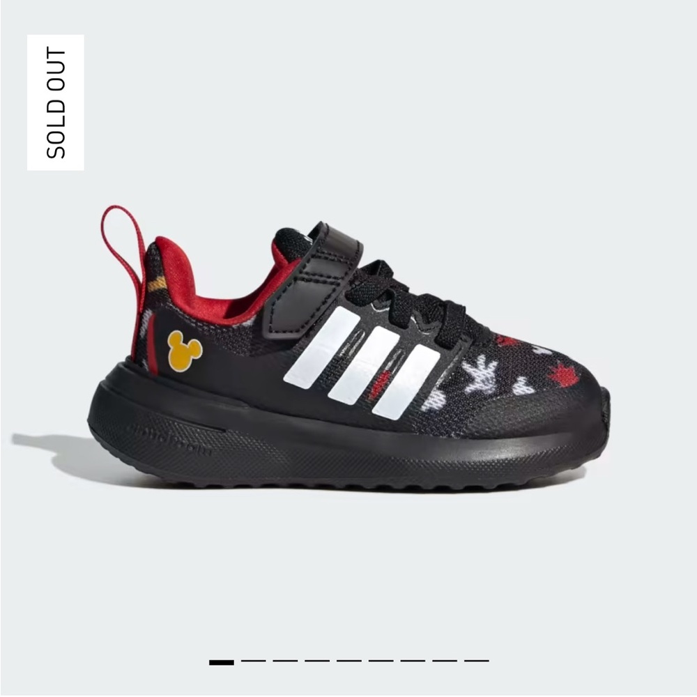 ADIDAS X DISNEY FORTARUN 2.0 MICKEY CLOUDFOAM SHOES